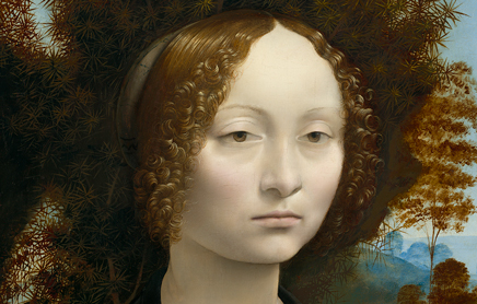 Leonardo da Vinci’s painting of Ginevra de' Benci.