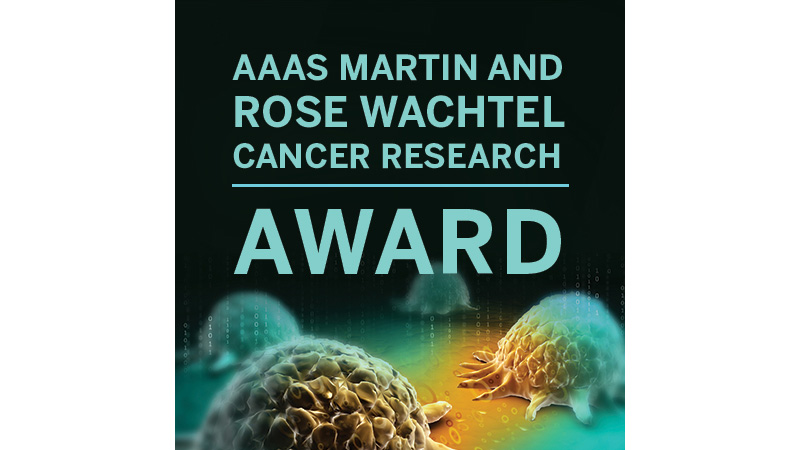 AAAS Martin and Rose Wachtel Cancer Research Award logo